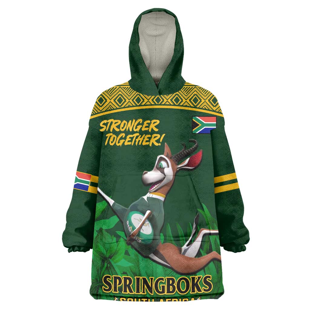 South Africa Rugby Wearable Blanket Hoodie Go Bokke World Cup Champions History