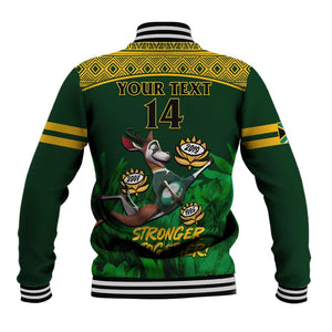 Custom South Africa Rugby Baseball Jacket Go Bokke World Cup Champions History LT14