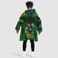 Custom South Africa Rugby KId Wearable Blanket Hoodie Go Bokke World Cup Champions History