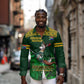Custom South Africa Rugby Long Sleeve Button Shirt Go Bokke World Cup Champions History
