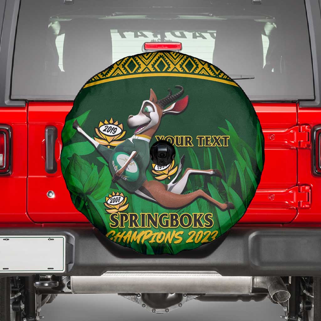 Custom South Africa Rugby Spare Tire Cover Go Bokke World Cup Champions History