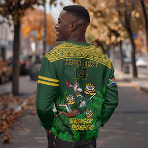 Custom South Africa Rugby Sweatshirt Go Bokke World Cup Champions History