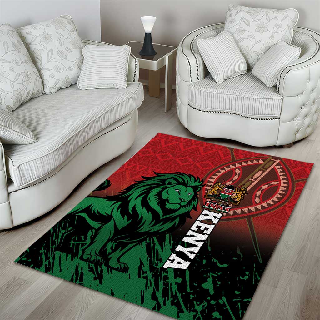 Kenya Independence Day Area Rug Jamhuri ya Kenya 1963 - African Pattern