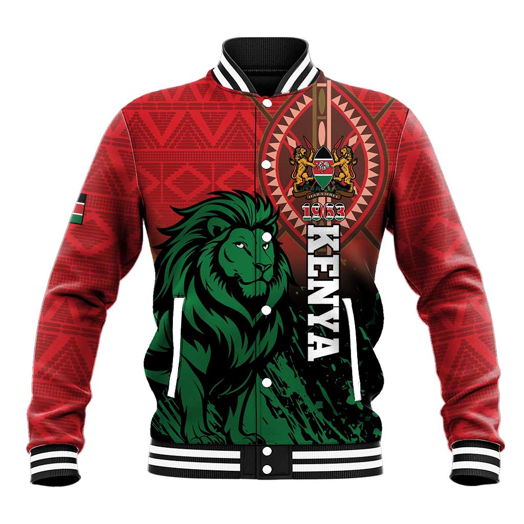 Kenya Independence Day Baseball Jacket Jamhuri ya Kenya 1963 - African Pattern LT14