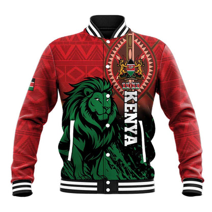 Kenya Independence Day Baseball Jacket Jamhuri ya Kenya 1963 - African Pattern LT14
