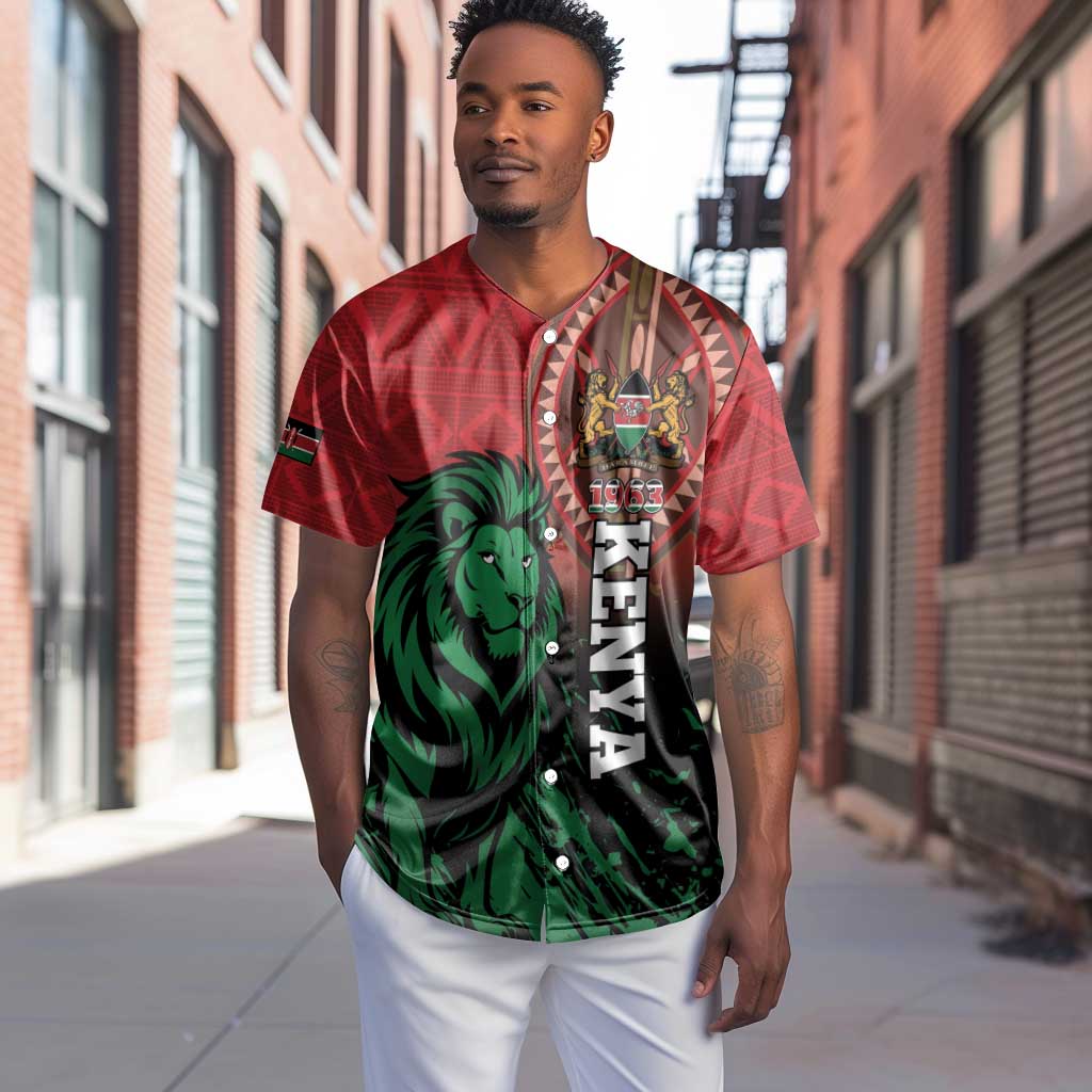 Kenya Independence Day Baseball Jersey Jamhuri ya Kenya 1963 - African Pattern