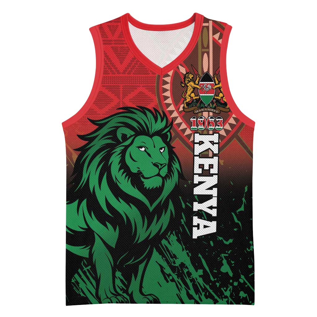Kenya Independence Day Basketball Jersey Jamhuri ya Kenya 1963 - African Pattern - African Pride