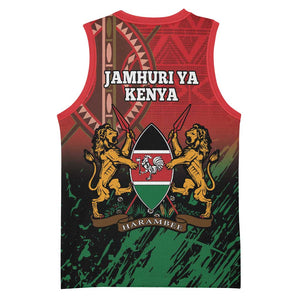 Kenya Independence Day Basketball Jersey Jamhuri ya Kenya 1963 - African Pattern LT14