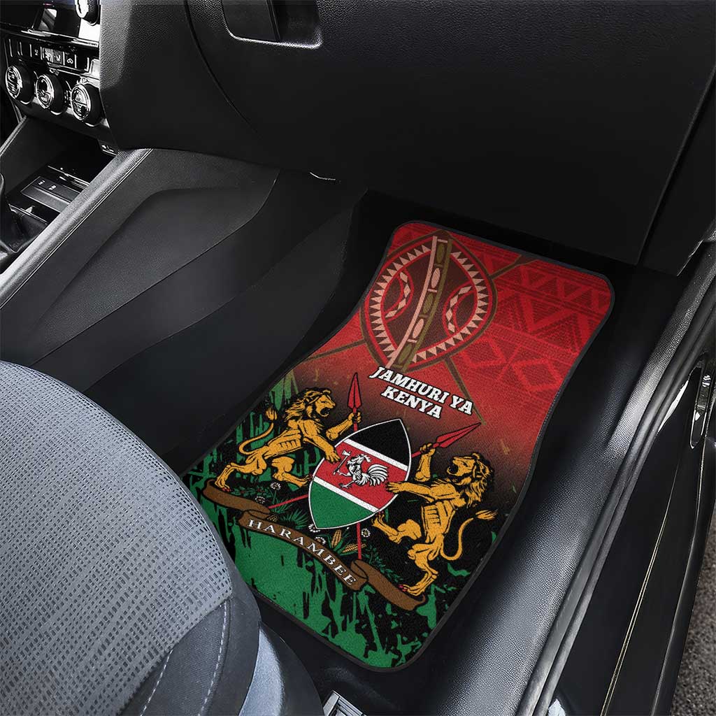 Kenya Independence Day Car Mats Jamhuri ya Kenya 1963 - African Pattern