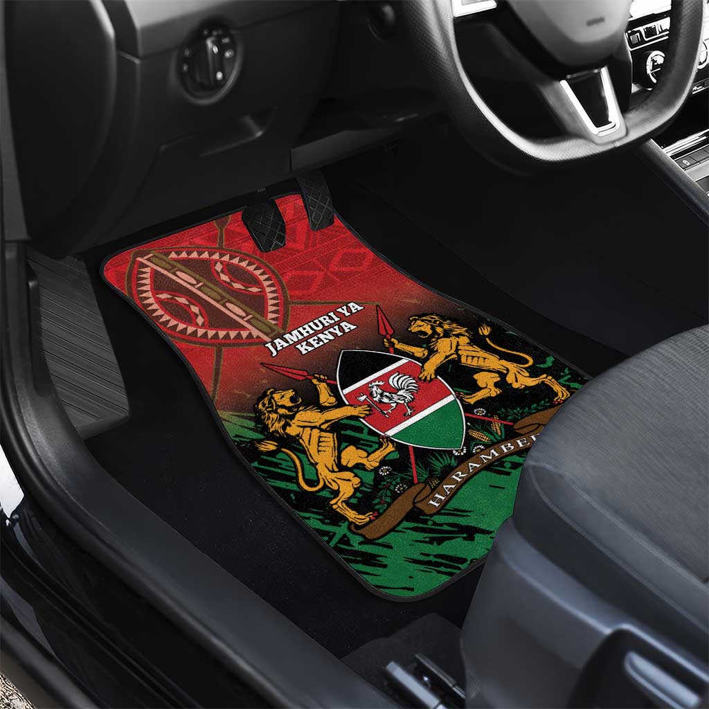 Kenya Independence Day Car Mats Jamhuri ya Kenya 1963 - African Pattern