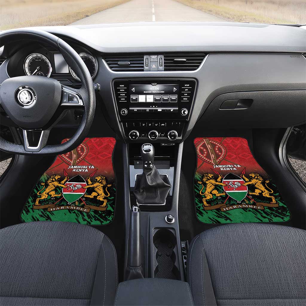Kenya Independence Day Car Mats Jamhuri ya Kenya 1963 - African Pattern