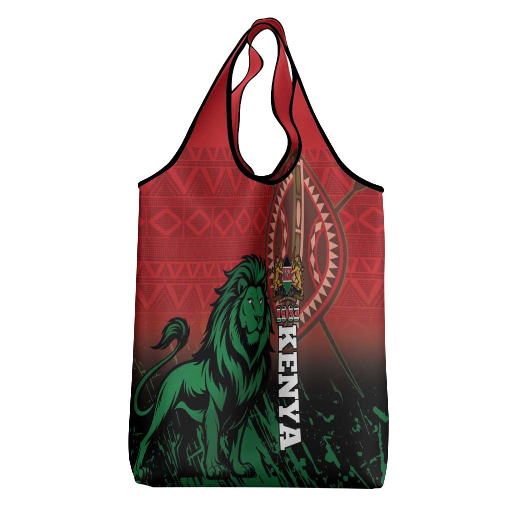 Kenya Independence Day Grocery Bag Jamhuri ya Kenya 1963 - African Pattern