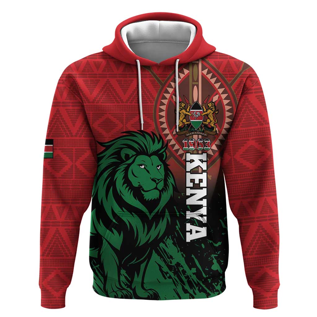 Kenya Independence Day Hoodie Jamhuri ya Kenya 1963 - African Pattern