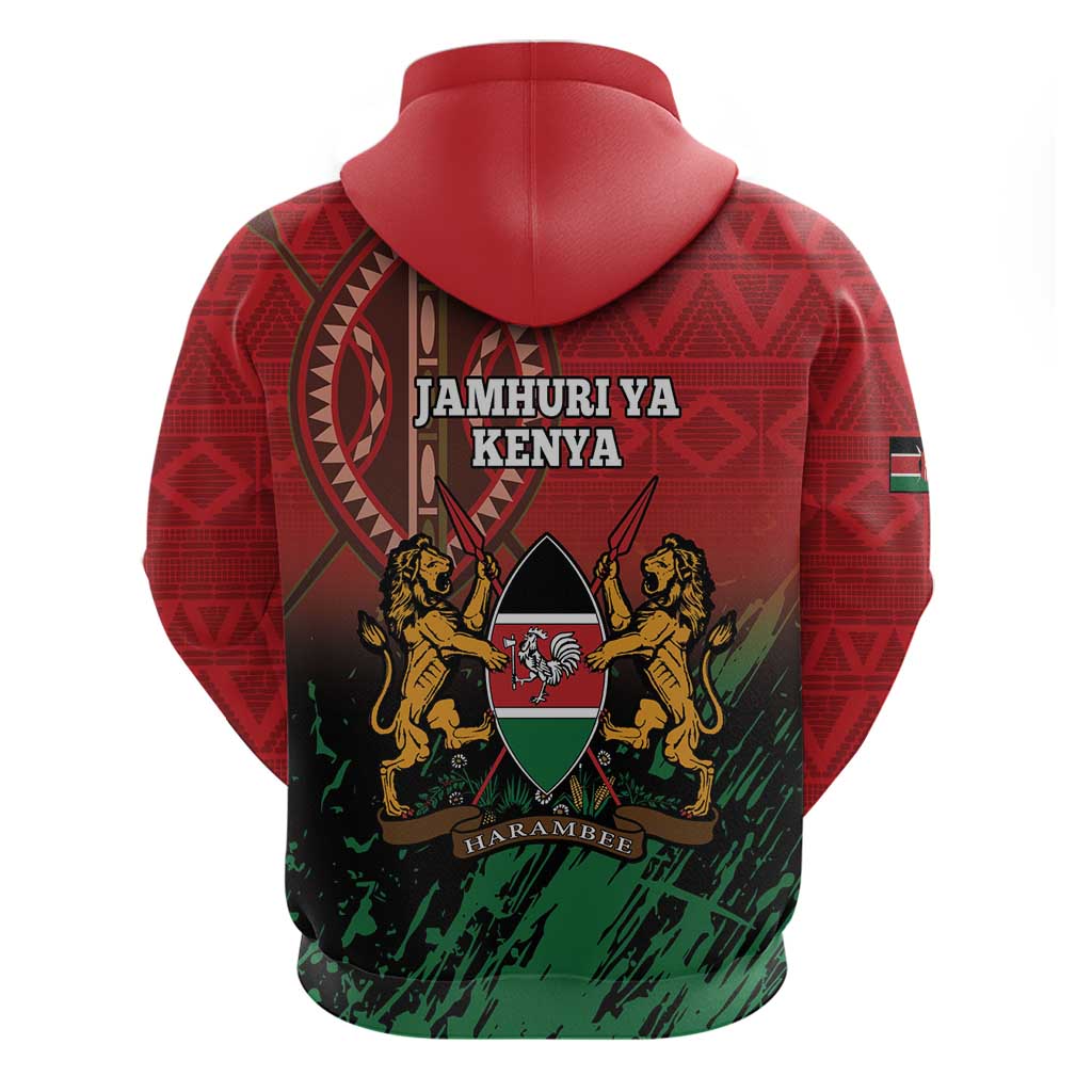 Kenya Independence Day Hoodie Jamhuri ya Kenya 1963 - African Pattern
