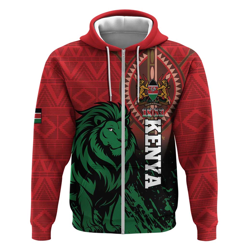 Kenya Independence Day Hoodie Jamhuri ya Kenya 1963 - African Pattern