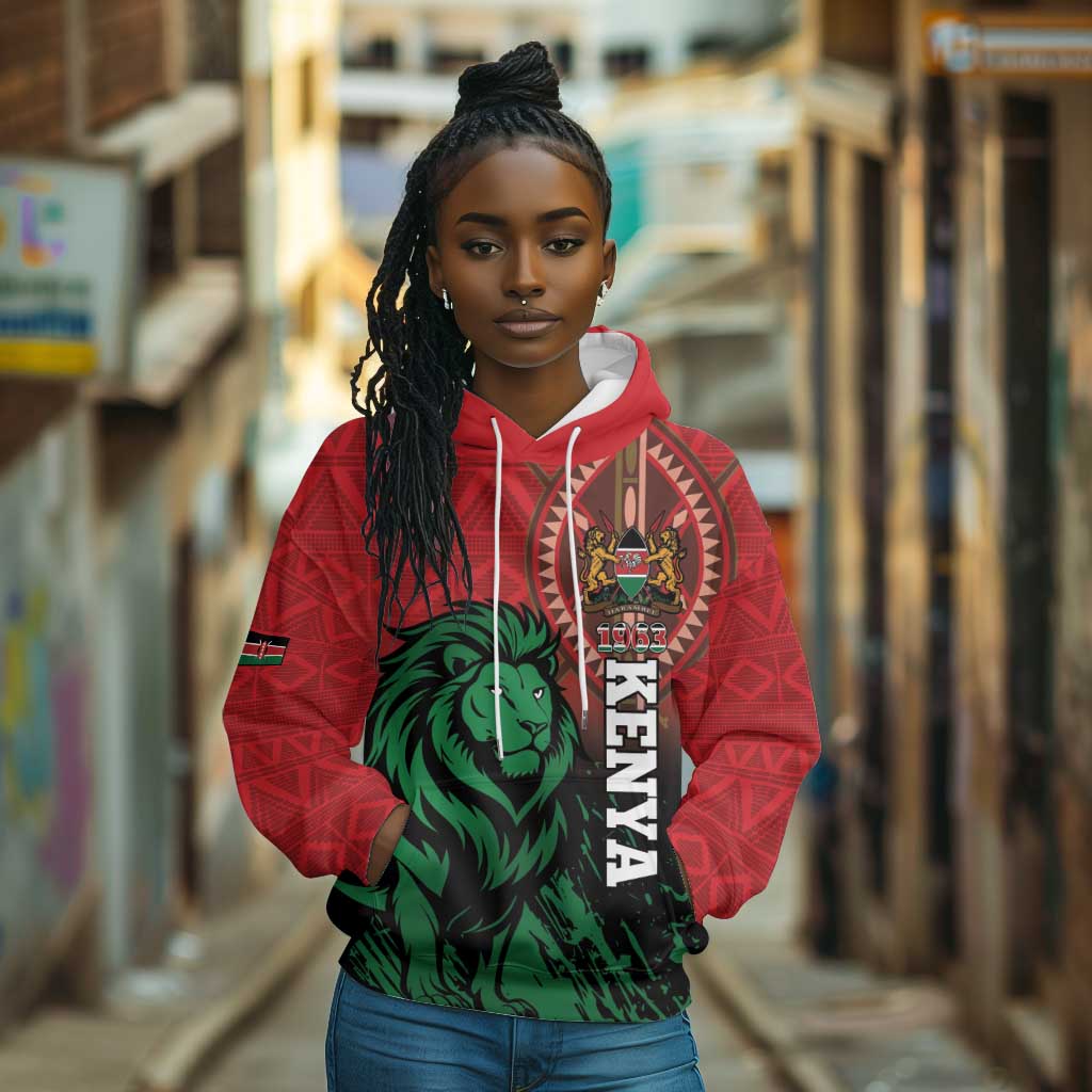 Kenya Independence Day Hoodie Jamhuri ya Kenya 1963 - African Pattern