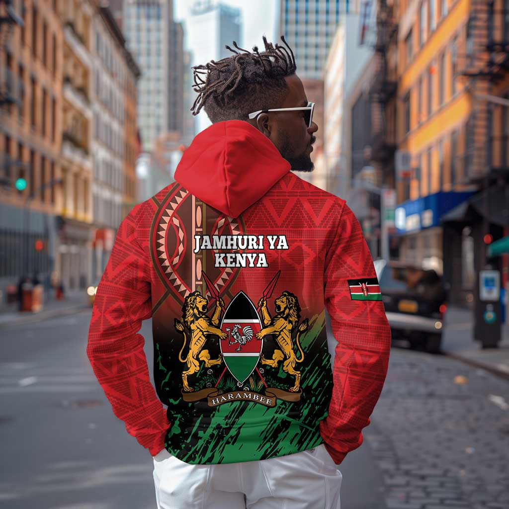 Kenya Independence Day Hoodie Jamhuri ya Kenya 1963 - African Pattern