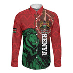 Kenya Independence Day Long Sleeve Button Shirt Jamhuri ya Kenya 1963 - African Pattern