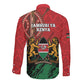 Kenya Independence Day Long Sleeve Button Shirt Jamhuri ya Kenya 1963 - African Pattern