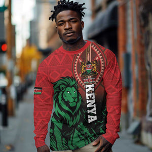 Kenya Independence Day Long Sleeve Shirt Jamhuri ya Kenya 1963 - African Pattern LT14