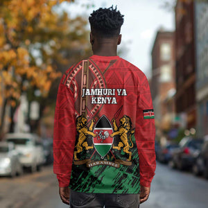 Kenya Independence Day Long Sleeve Shirt Jamhuri ya Kenya 1963 - African Pattern LT14