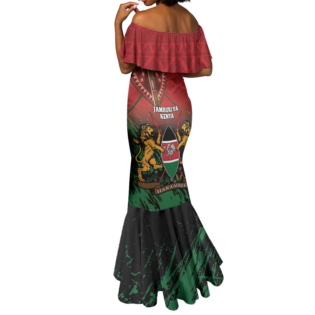 Kenya Independence Day Mermaid Dress Jamhuri ya Kenya 1963 - African Pattern