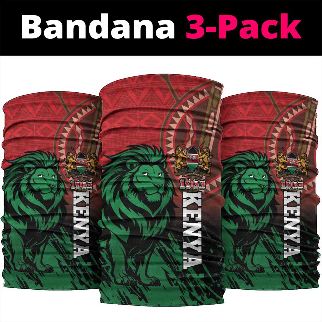 Kenya Independence Day Neck Gaiter Jamhuri ya Kenya 1963 - African Pattern LT14