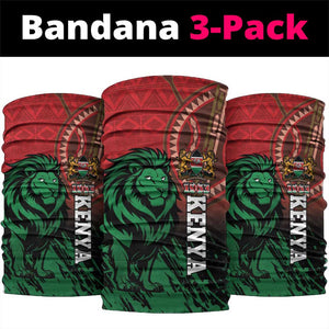 Kenya Independence Day Neck Gaiter Jamhuri ya Kenya 1963 - African Pattern LT14