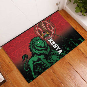 Kenya Independence Day Rubber Doormat Jamhuri ya Kenya 1963 - African Pattern