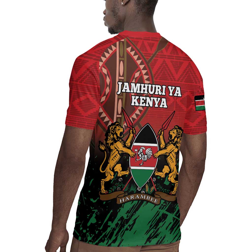 Kenya Independence Day Rugby Jersey Jamhuri ya Kenya 1963 - African Pattern