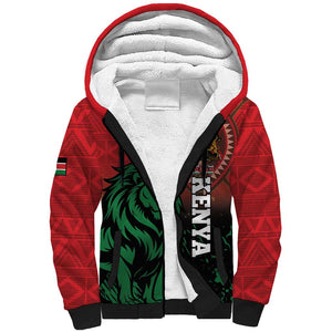 Kenya Independence Day Sherpa Hoodie Jamhuri ya Kenya 1963 - African Pattern