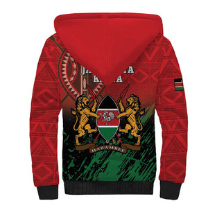 Kenya Independence Day Sherpa Hoodie Jamhuri ya Kenya 1963 - African Pattern