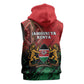 Kenya Independence Day Sleeveless Hoodie Jamhuri ya Kenya 1963 - African Pattern - African Pride