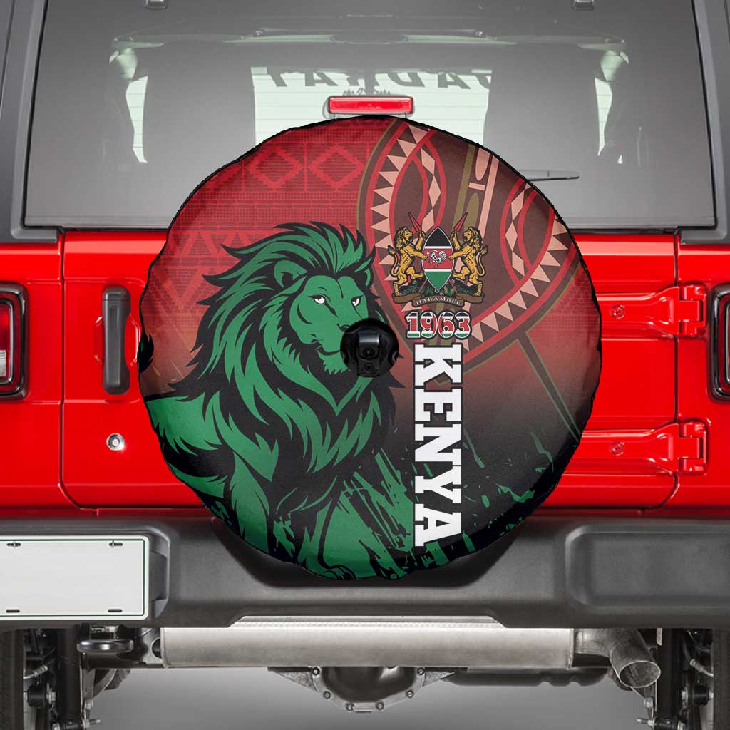 Kenya Independence Day Spare Tire Cover Jamhuri ya Kenya 1963 - African Pattern