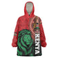 Kenya Independence Day Wearable Blanket Hoodie Jamhuri ya Kenya 1963 - African Pattern