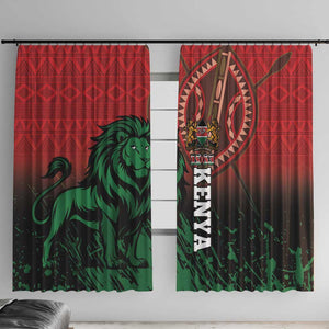 Kenya Independence Day Window Curtain Jamhuri ya Kenya 1963 - African Pattern