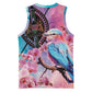 Kenya Lilac-Breasted Roller Basketball Jersey Coat Of Arms Mix Orchid - African Pride