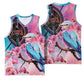 Kenya Lilac-Breasted Roller Basketball Jersey Coat Of Arms Mix Orchid - African Pride