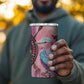 Kenya Lilac-Breasted Roller 4 in 1 Can Cooler Tumbler Coat Of Arms Mix Orchid