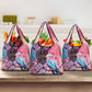 Kenya Lilac-Breasted Roller Grocery Bag Coat Of Arms Mix Orchid