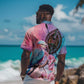 Kenya Lilac-Breasted Roller Hawaiian Shirt Coat Of Arms Mix Orchid