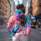 Kenya Lilac-Breasted Roller Hoodie Coat Of Arms Mix Orchid