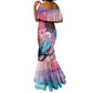 Kenya Lilac-Breasted Roller Mermaid Dress Coat Of Arms Mix Orchid