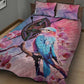 Kenya Lilac-Breasted Roller Quilt Bed Set Coat Of Arms Mix Orchid