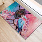 Kenya Lilac-Breasted Roller Rubber Doormat Coat Of Arms Mix Orchid
