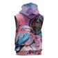 Kenya Lilac-Breasted Roller Sleeveless Hoodie Coat Of Arms Mix Orchid - African Pride