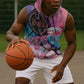 Kenya Lilac-Breasted Roller Sleeveless Hoodie Coat Of Arms Mix Orchid - African Pride