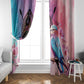 Kenya Lilac-Breasted Roller Window Curtain Coat Of Arms Mix Orchid