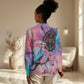Kenya Lilac-Breasted Roller Women Casual Shirt Coat Of Arms Mix Orchid LT14