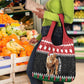 Personalized Kenya Christmas Grocery Bag Lion Santa - Heri Ya Krismasi!